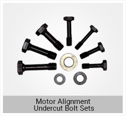 Motor Alignment Undercut Bolt Sets